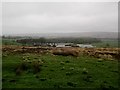 Rooftops  of  Brow  House  Farm  on  a  wet  day