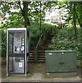 Modern telephone kiosk in Rouen Road