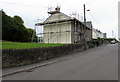 Scaffolding on a Gellihaf Road house, Fleur-de-lis