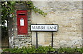 Wall Postbox, Marsh Lane, Burton, Wiltshire 2011