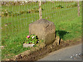 Boundary stone by Old Largs Road