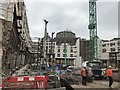 Construction site on Brompton Road, Knightbridge