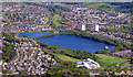 Stanely Reservoir from the air