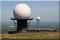 Radar domes on Titterstone Clee Hill