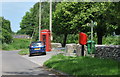 Postbox & Telephone Kiosk, Nettleton, Wiltshire 2016