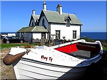 NT9267 : Castle Rock house, St Abbs by Andrew Curtis