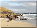 Sandstone rocks at Balchladich Bay