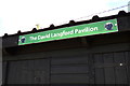 TM3569 : The David Langford Pavilion sign by Geographer