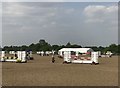 SJ8065 : Showjumping arena at Somerford Park Horse Trials by Jonathan Hutchins