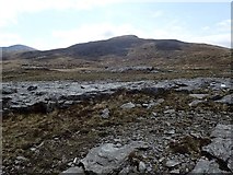 NC3031 : Rock layers above Ruigh' a' Chnoic Bhig by Chris and Meg Mellish