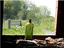 H4782 : Bottle in the window, Castleroddy School by Kenneth  Allen