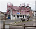 Swan Inn under scaffolding, York Street, Sidmouth