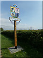 TM4562 : Sizewell Village sign on Sizewell Gap by Geographer