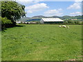 Maes Llan farm from the footpath to Merllyn