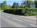 Cwmdu Campsite & Cottages direction sign, Cwmdu, Powys