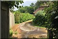 Leaving the Bridleway at Brittenden