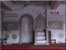 TQ3486 : Mihrab, Madina Mosque, Lea Bridge Road E5 by Robin Sones