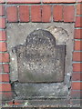 Milepost plate in Chester Road, Wrexham: "To Chester M 11"