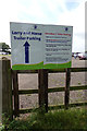 TL9990 : Sign at  the Lorry & Horse Trailer Parking Area by Geographer