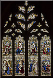 TA0489 : Magnificat stained glass window, St Mary's church, Scarborough by Julian P Guffogg