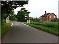 Road entering Kerswell Green