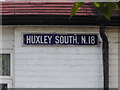 Sign for Huxley South, Edmonton