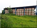 A barnful of big bales at Manor Farm