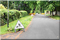 Roadworks on Oakley Road