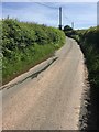 Lane uphill from Pont y Bat