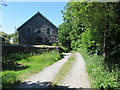 Track and former Welsh Baptist Chapel in Swyddffynnon