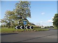 SO8893 : Roundabout on Stourbridge Road, Stirchley by David Howard