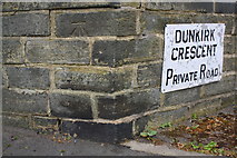 SE0724 : Benchmark on wall at Warley Road / Dunkirk Crescent junction by Roger Templeman