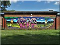 Mural in Cross Flatts Park, Beeston