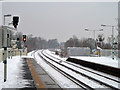 On a snowy Purley Oaks station