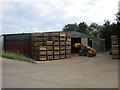 Shed and pallets, Castle Hill Farm