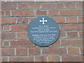 Grey plaque on the Old Town Hall, Lowestoft