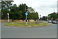 Roundabout on Otley Road at the junction with Spen Road, West Park, Leeds