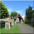 Wilton: churchyard and lychgate