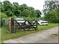 Rolls Royce abandoned in a farm yard