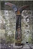 SX5364 : National Network Cycle Route Milepost, Shaugh Tunnel by N Chadwick