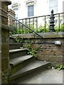 Steps and railings at Brunel Terrace, Derby Road