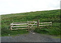 SE0314 : Gate on path to Cupwith Hill, Scammonden by Humphrey Bolton