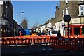 Roadworks at entrance to Salcombe Rd