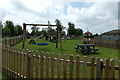 TL9990 : Children's  Play Area  at Hall Farm Horse Rescue Centre by Geographer