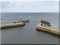 NZ8911 : Entrance to Whitby Harbour by Oliver Dixon