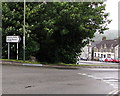 Ynysddu and Ystrad Mynach direction sign in Pontllanfraith 