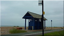 TQ1602 : Bus Stop & Shelter Opposite Heatherstone Road on Brighton Road by Richard Cooke
