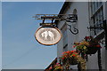 The Fleece Inn Sign, Hillesley, Gloucestershire 2014