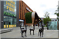 Deer sculpture at Glasgow Fort shopping centre