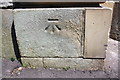 Benchmark on #9 Town Hall Street (Hollins Mill Lane face)